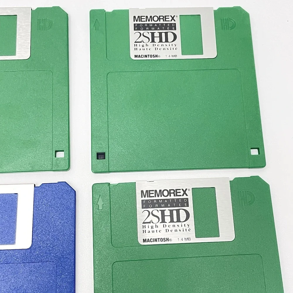 Lot Of 9 Floppy‎ Disks Macintosh Memorex 2SHD Verbatim MF2-DD